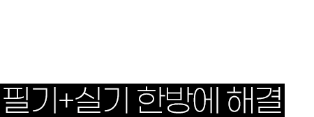 명품 교재&최강 교수진의 단기 합격 전략 필기+실기 한방에 해결